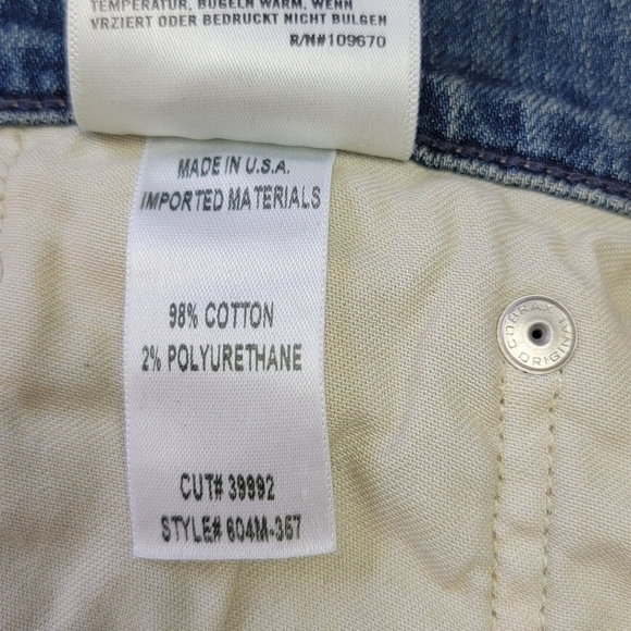 Citizens For Humanity SID Classic Straight Hertford Denim Blue Jeans Sz 40 NEW - Picture 16 of 16